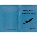 Corsair F. Mks. I, II, III, IV Pilot's Notes